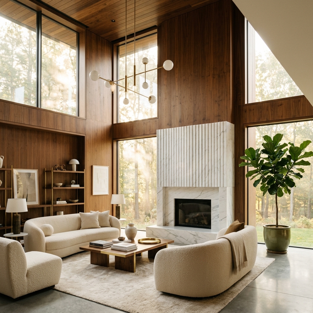 A completed residential interior